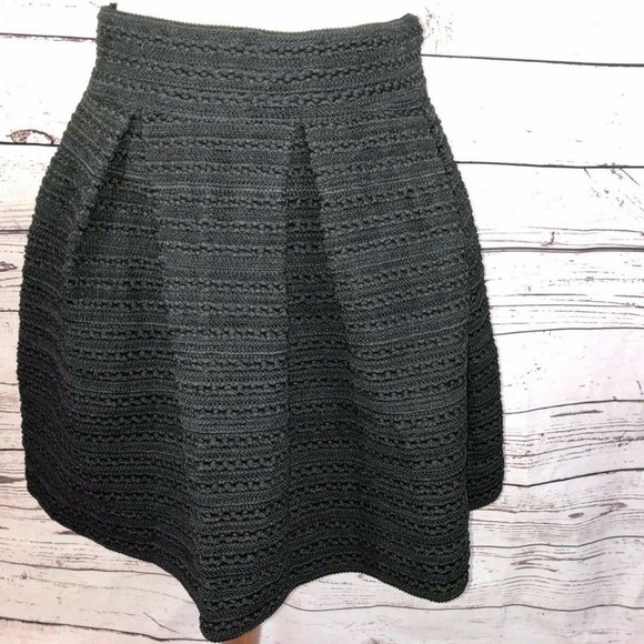 NWT! Francesca's High-Waisted Black A-Line Skirt - Picture 4 of 10